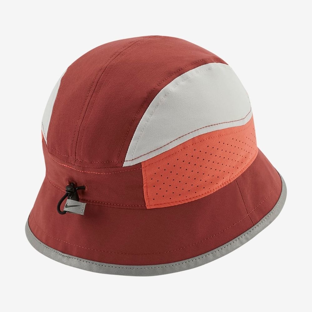 Nike Aerobill Tailwind Bucket Hat Adjustable Small Medium Red White Reflective - Picture 2 of 5
